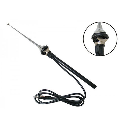 Oldtimer chrom autoantenne - chrom,