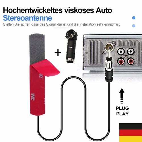 Klebeantenne 12v pkw kfz - fm,